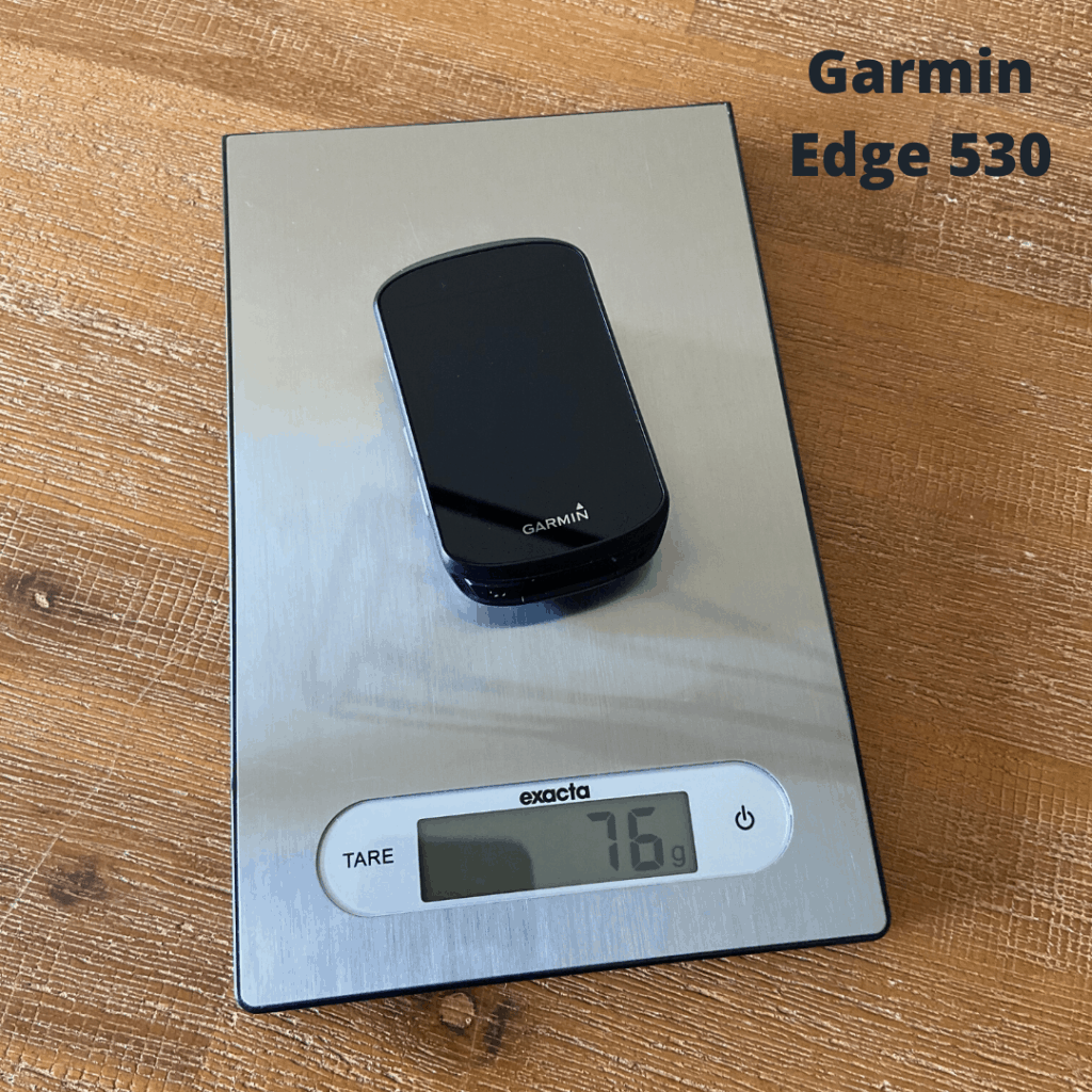 Gewicht Garmin Edge 530