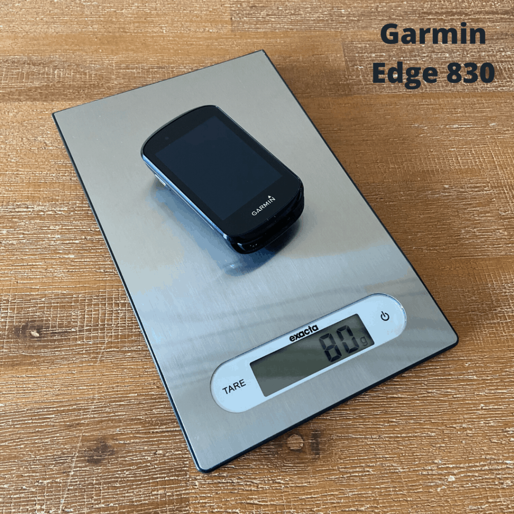 Gewicht Garmin Edge 830